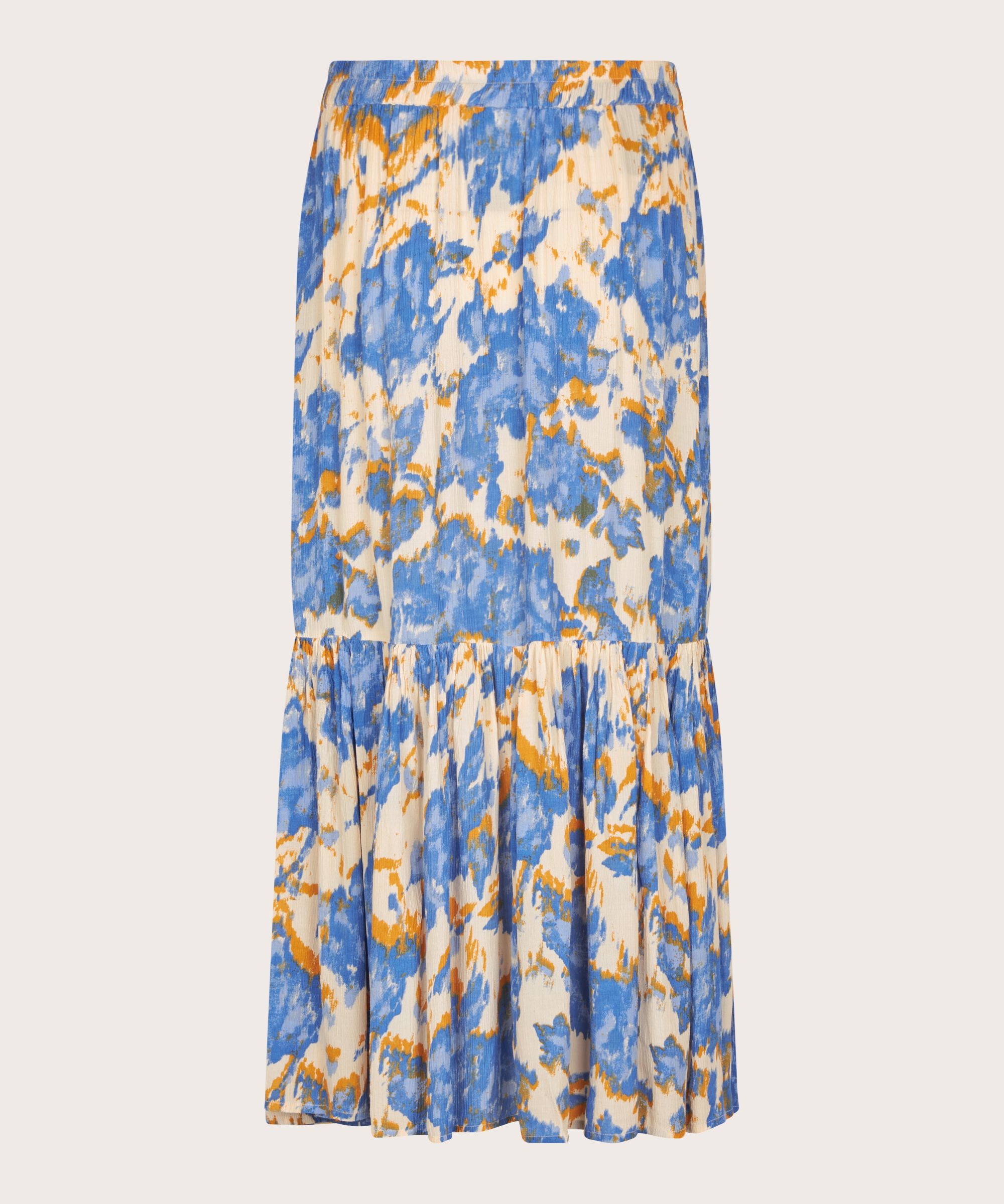 jupe en viscose à motifs avec taille élastique, Nebulas Blue