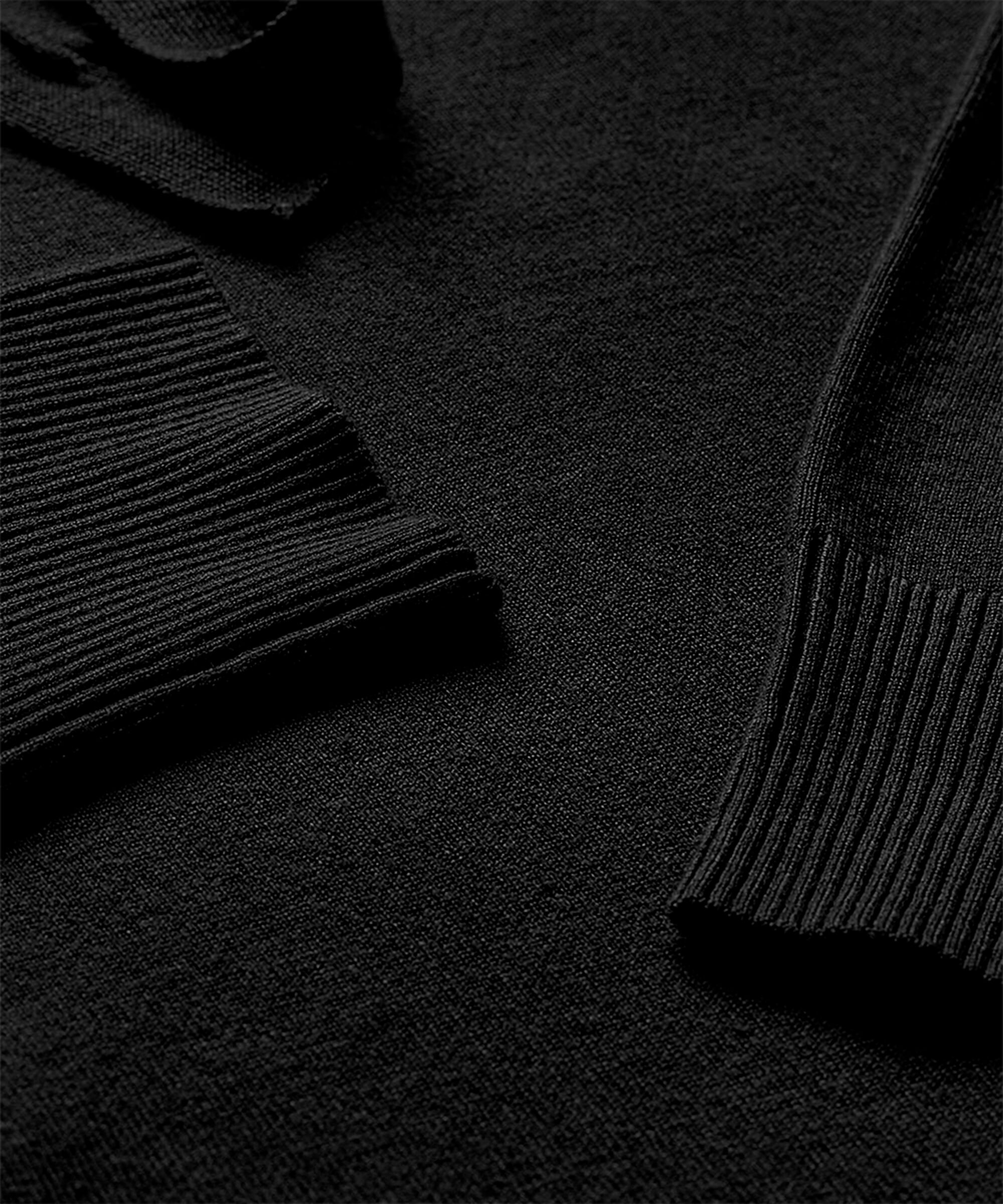 Pull en maille douce avec capuche et lien, Black