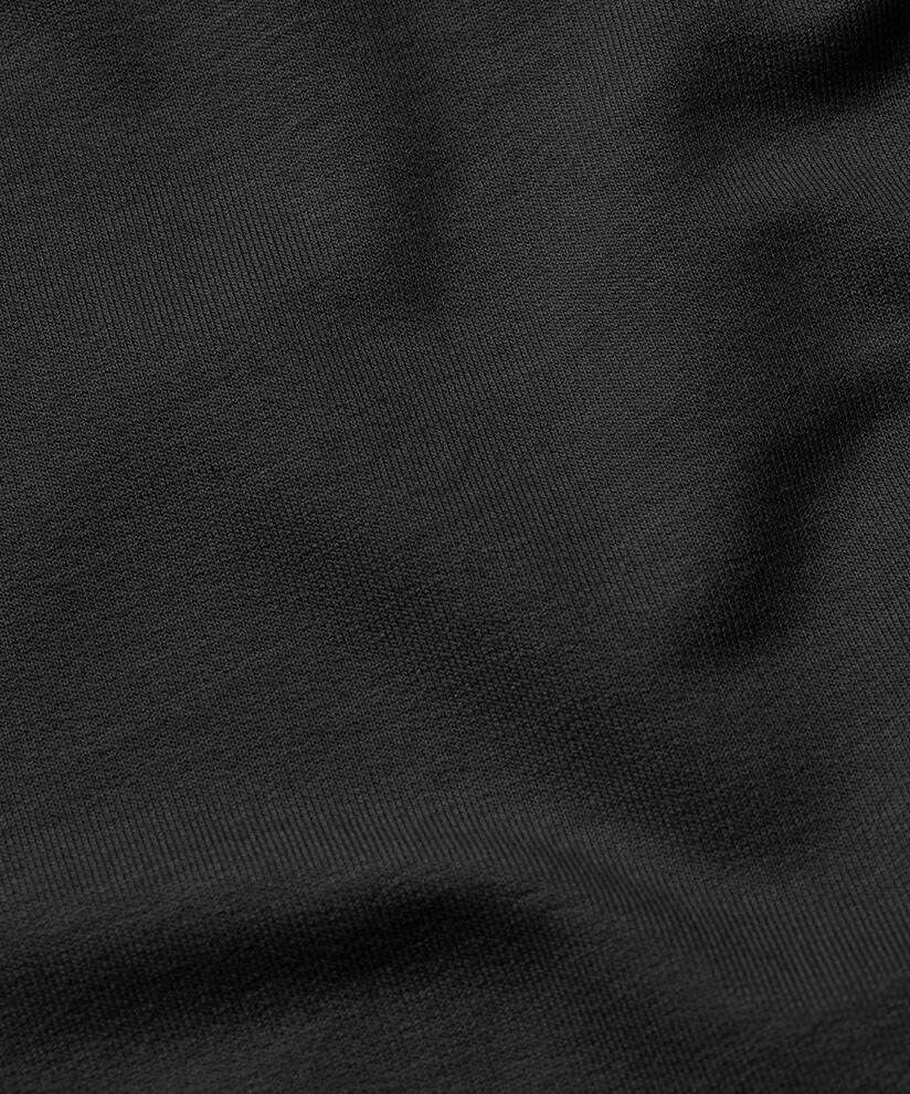top en jersey avec plis dans le dos, Black