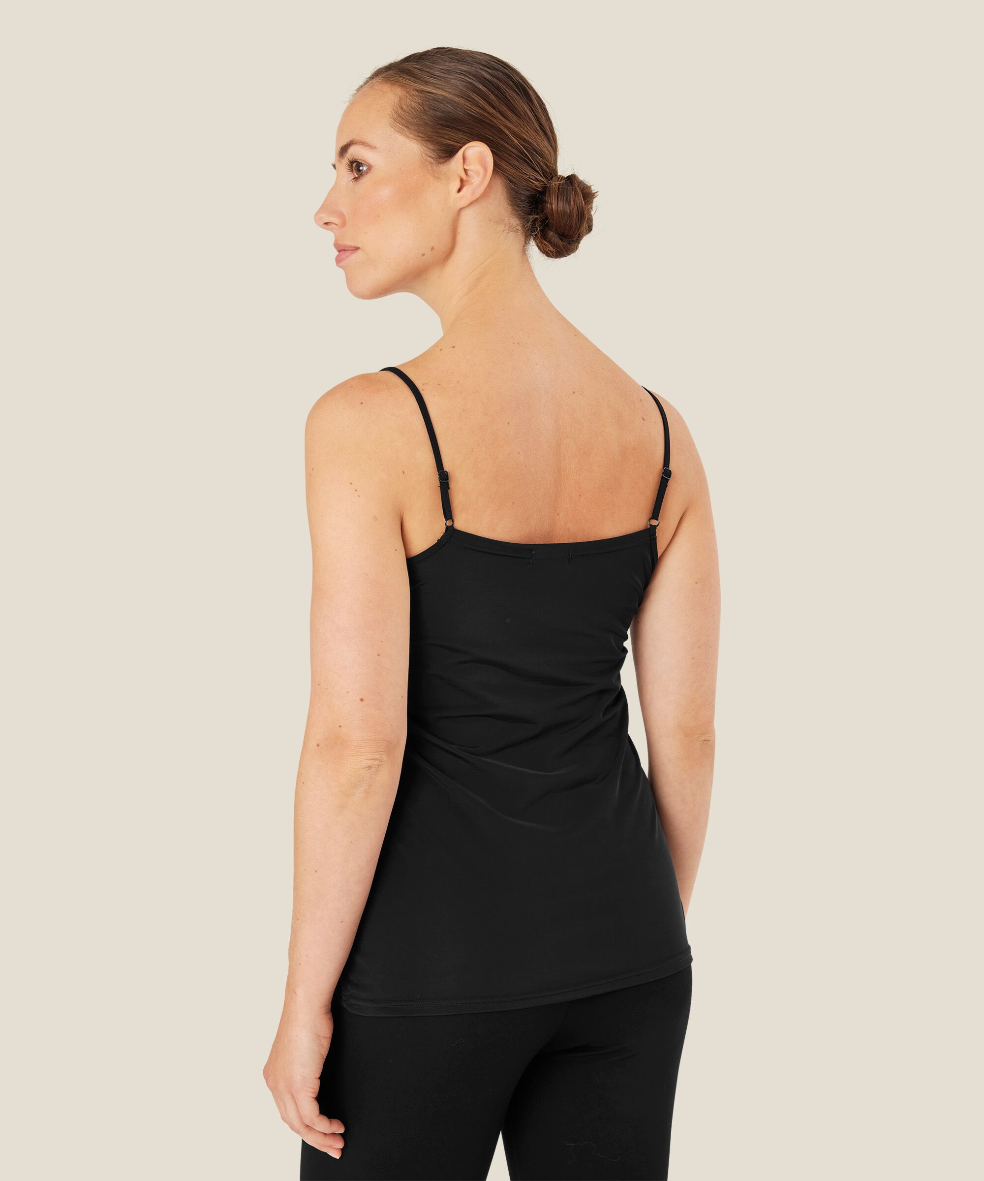 Débardeur avec dentelle, Black