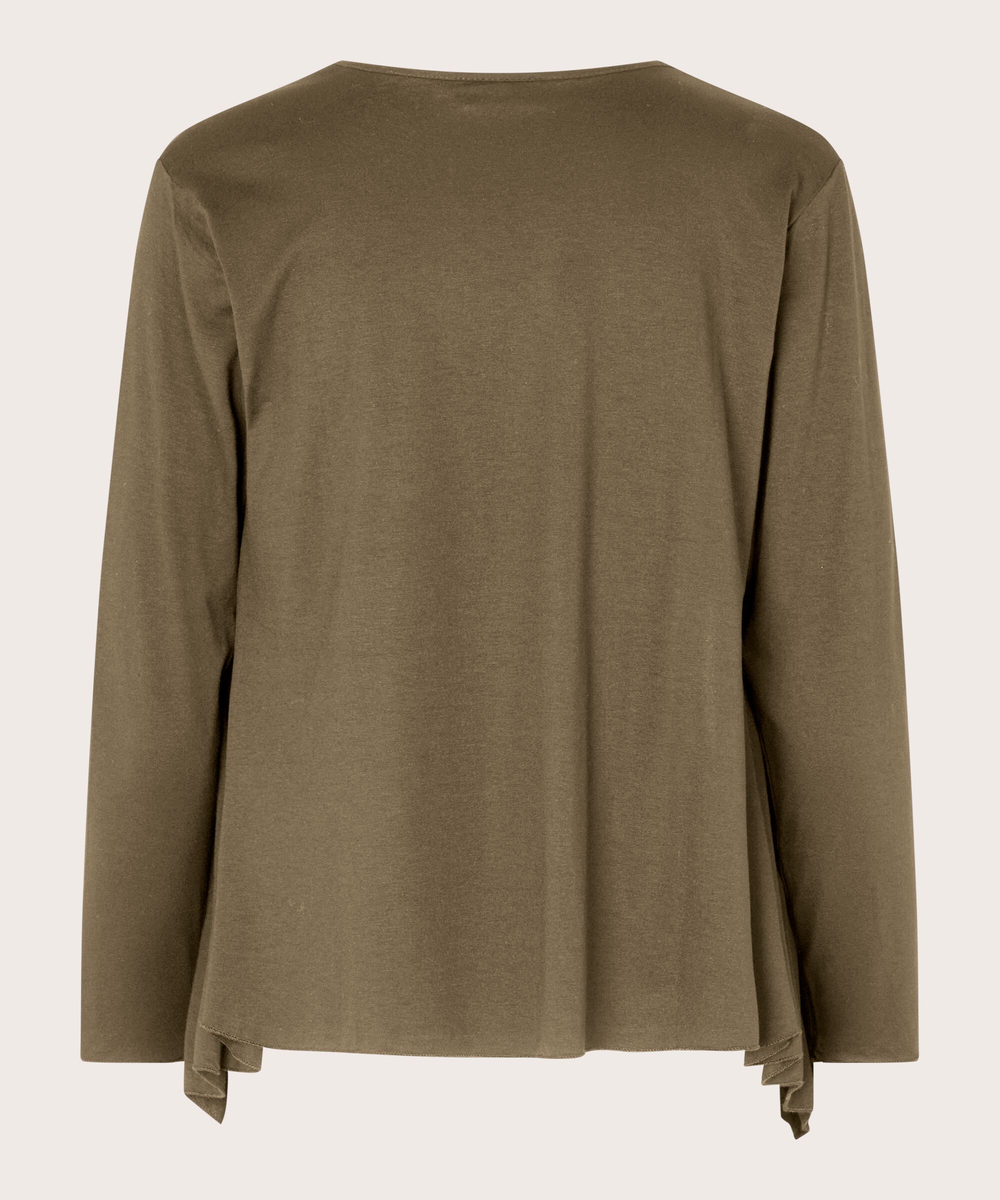 Cardigan Ouvert En Jersey, Dusky Green