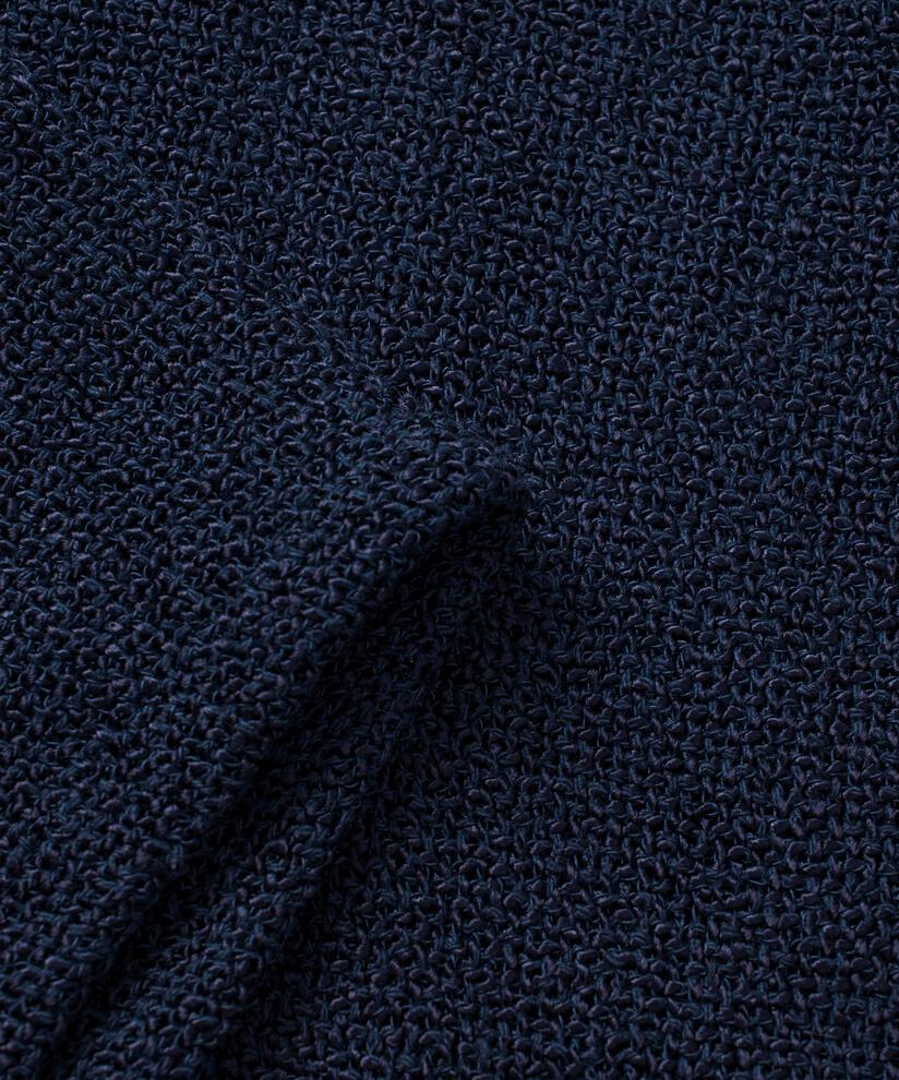 Veste Courte En Bouclé, Navy
