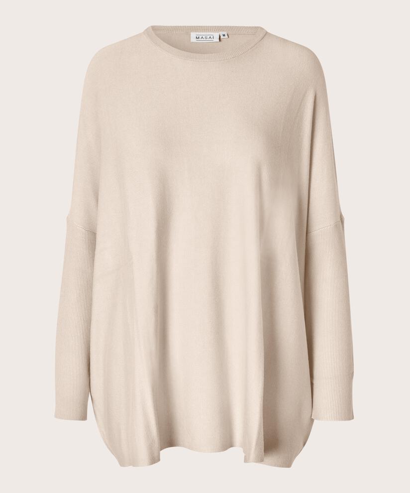 Pull Oversize À Manches Étroites, L beige mel