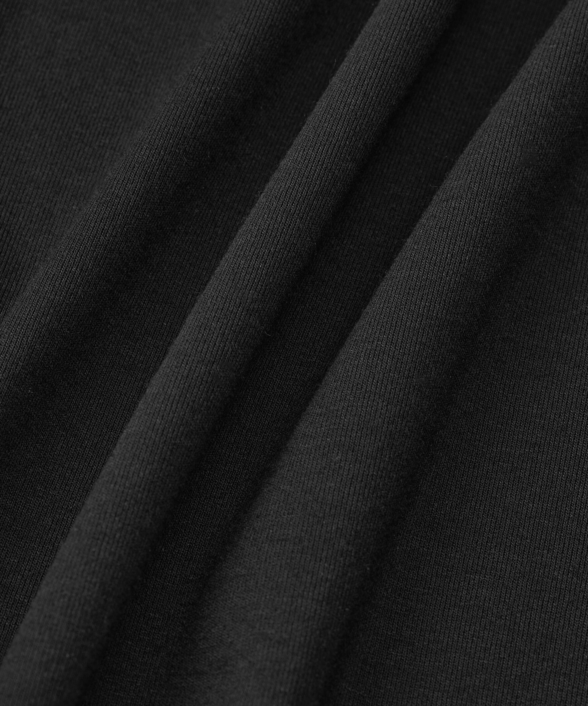 fond de robe en jersey à col rond, Black