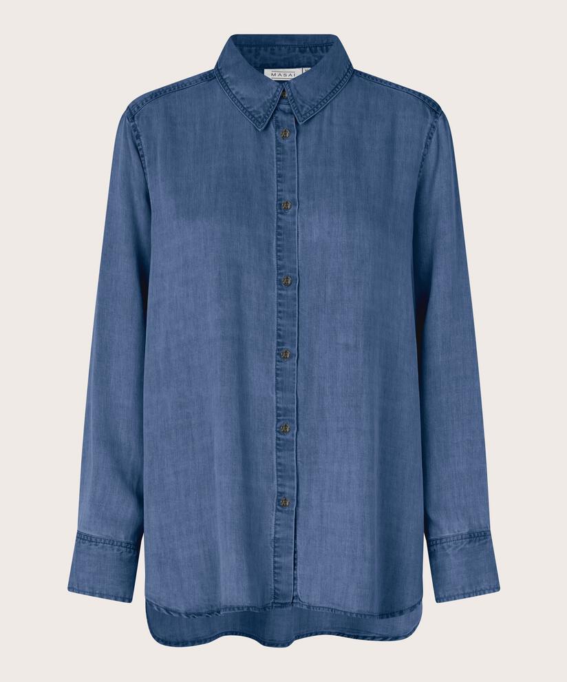 chemise en jean léger en lyocell, Washed denim