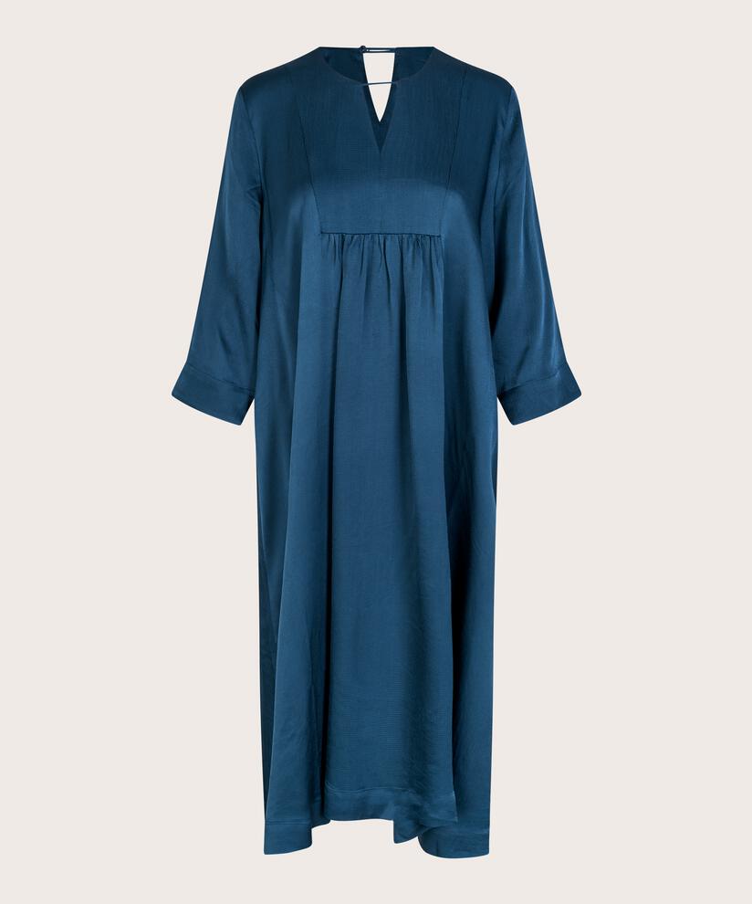 Robe En Viscose Manches Trois-quarts, Moonlit Ocean
