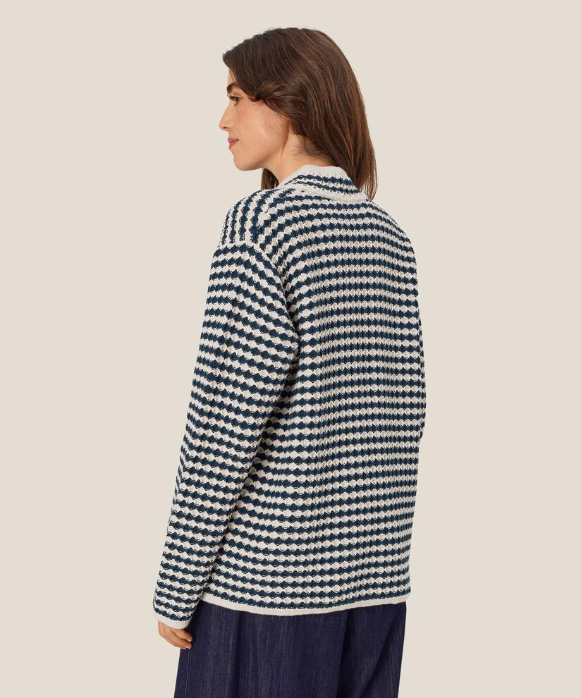 cardigan en coton mélangé avec poches avant, Mood Indigo