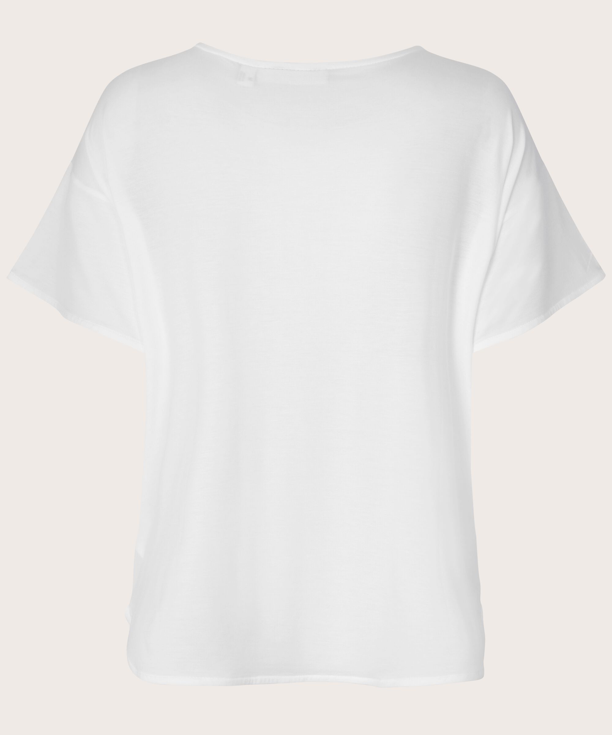 t-shirt fin en lyocell, White