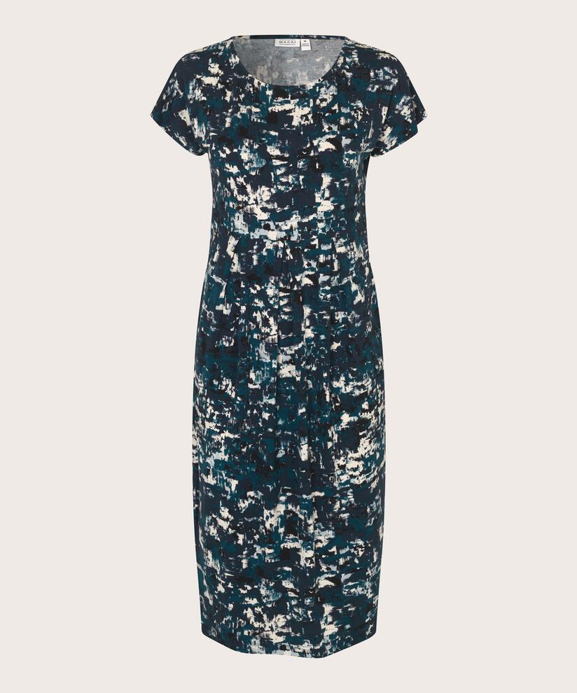Robe Tulipe Avec Poches Fendues, Reflect Pond