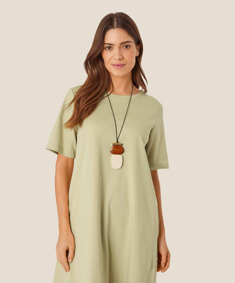 collier réglable avec bois et perles, Whitecap