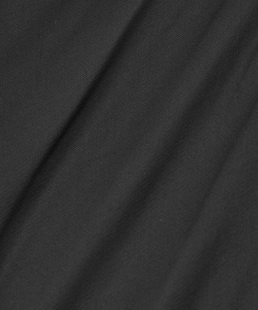 robe en satin de viscose à décolleté profond, Black