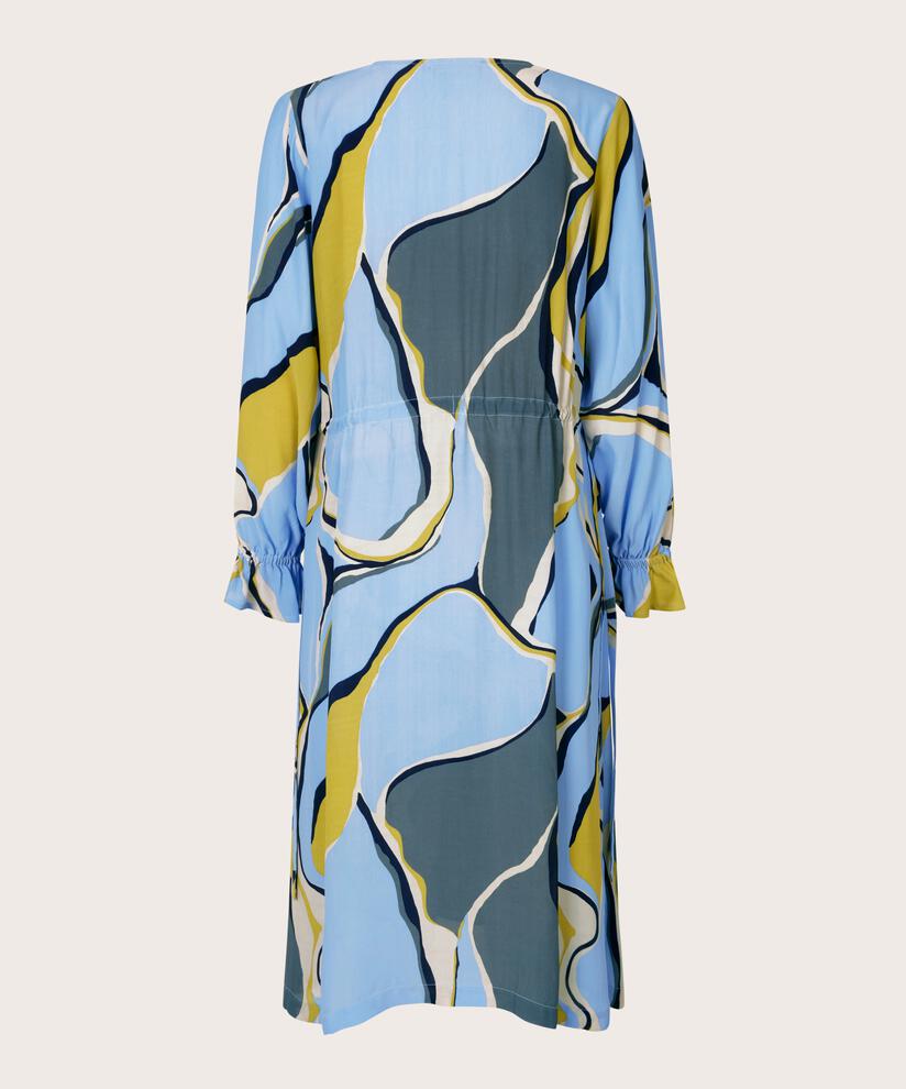 robe en viscose à manches longues avec liens sur les côtés, Oasis