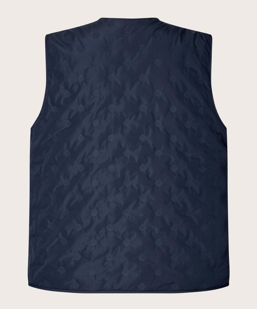 gilet matelassé avec fermeture à bouton-pression, Mood Indigo