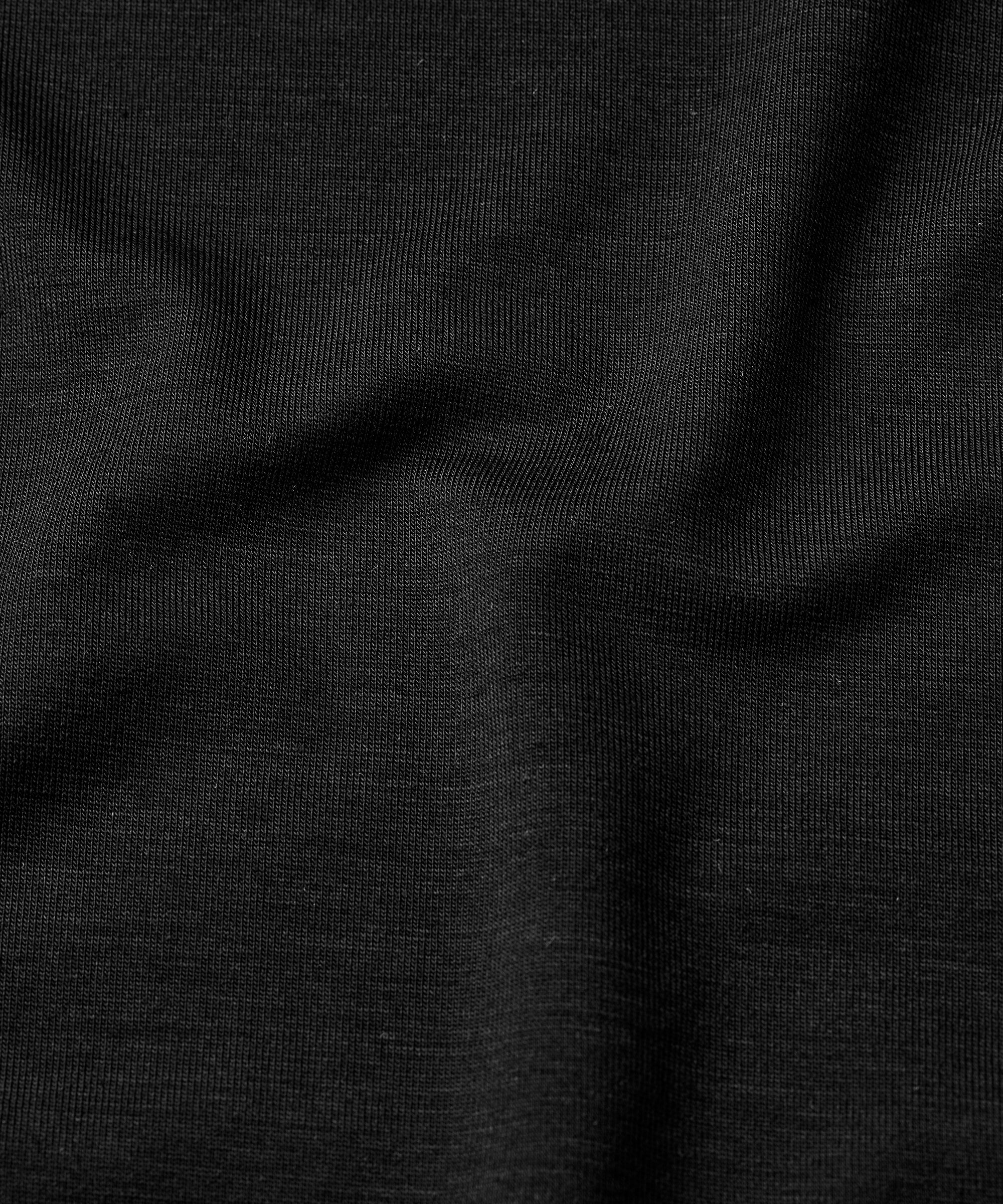 Blouse À Col Roulé En Jersey Doux, Black