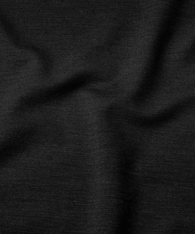 Blouse À Col Roulé En Jersey Doux, Black