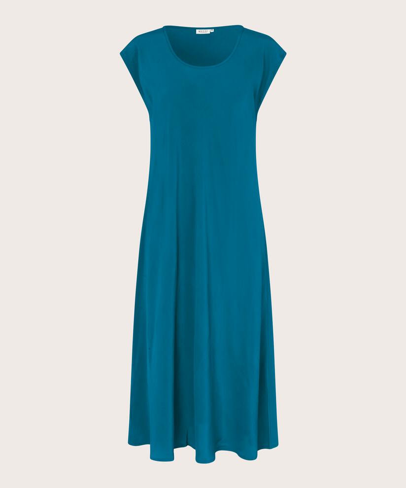 robe en viscose à col rond et manches courtes, Celestial
