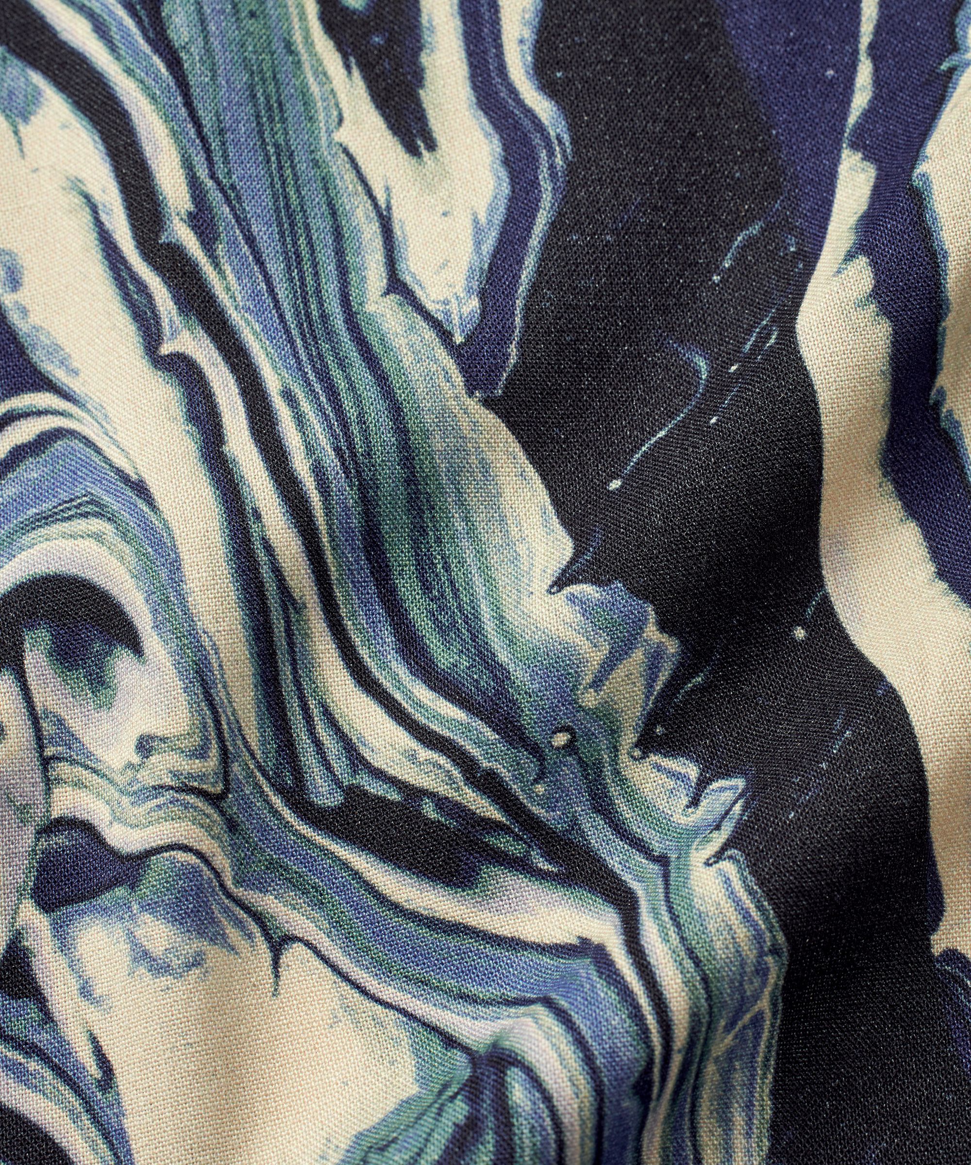 robe chemise en viscose avec ceinture à nouer, Wisteria