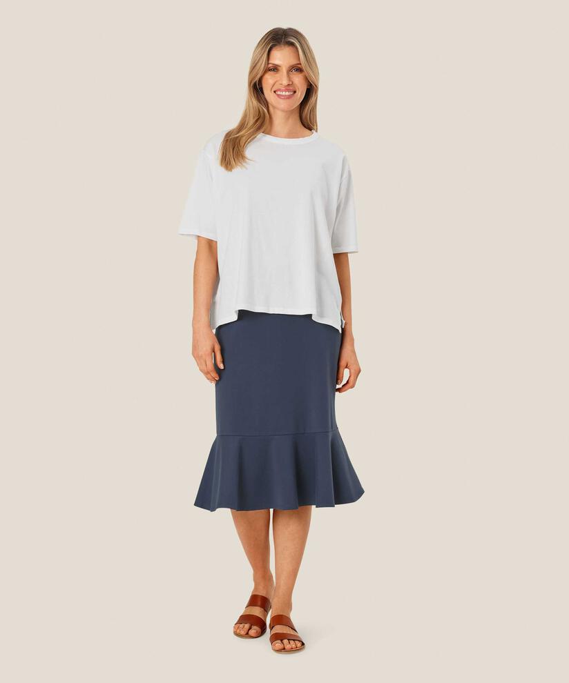 jupe en jersey avec taille élastique, Mood Indigo