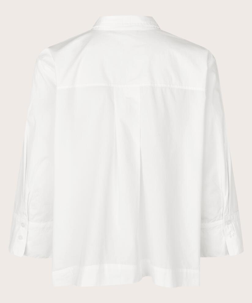 chemise avec fermeture à boutons décorée, White