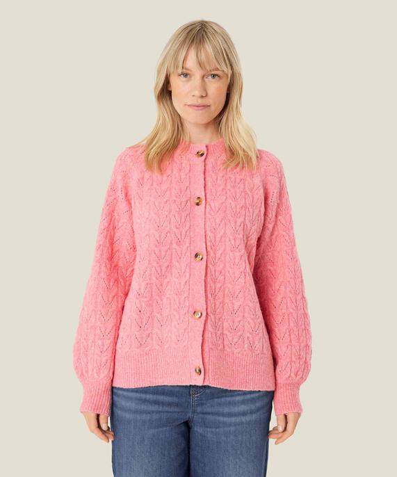 cardigan à trous en mélange de laine, Confetti