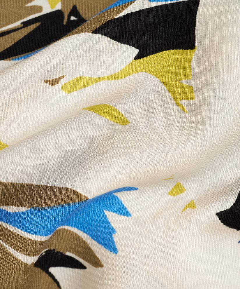 tunique en viscose imprimée à manches trois-quarts, Dusky Green