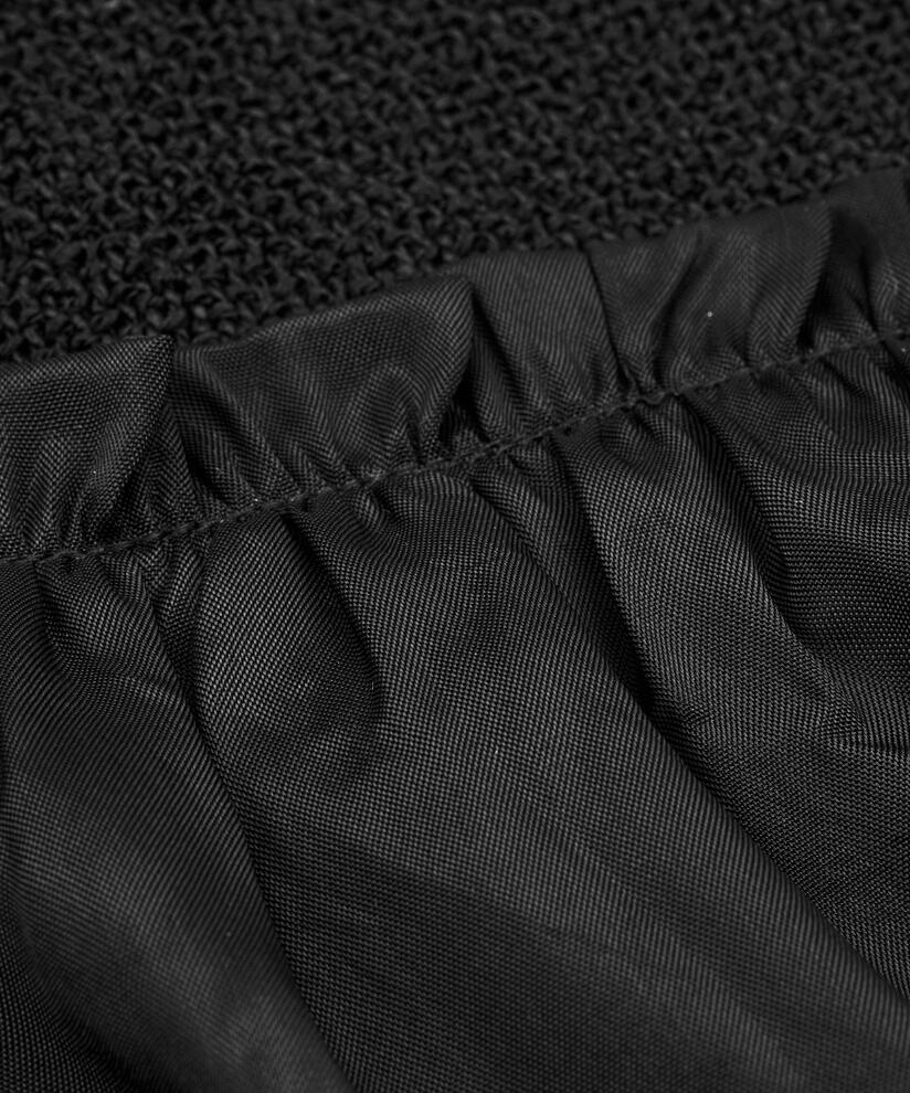 veste boucle avec fermeture simple, Black