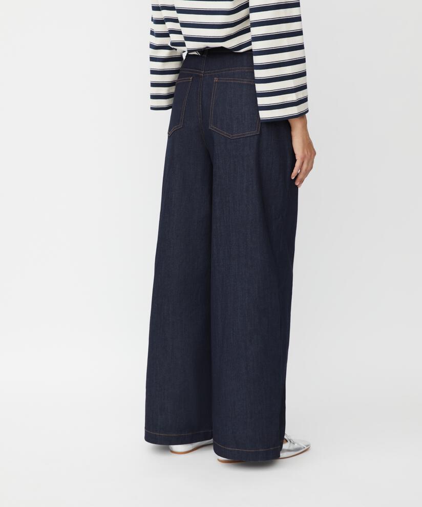 jeans avec stretch et largeur dans les jambes, Dark Denim