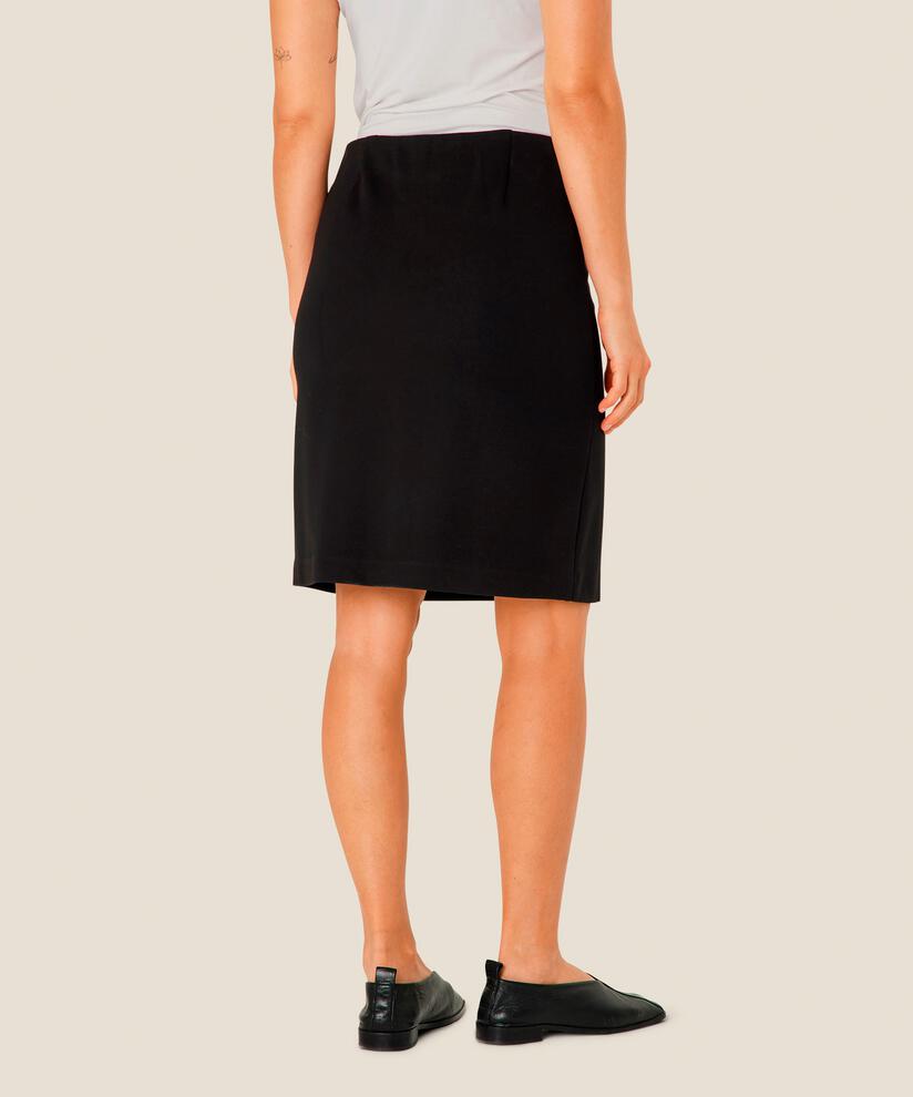 jupe courte en jersey stretch, Black
