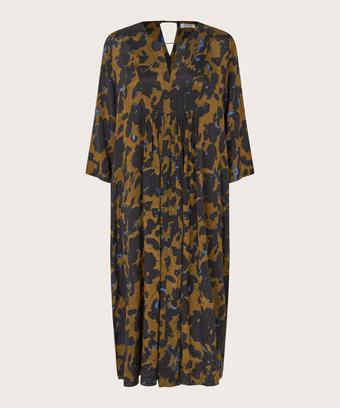 robe en viscose à plis et poches fendues, Breen