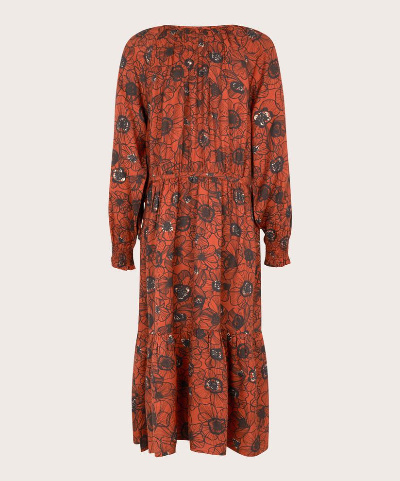 robe fleurie en viscose avec détails en dentelle, Picante