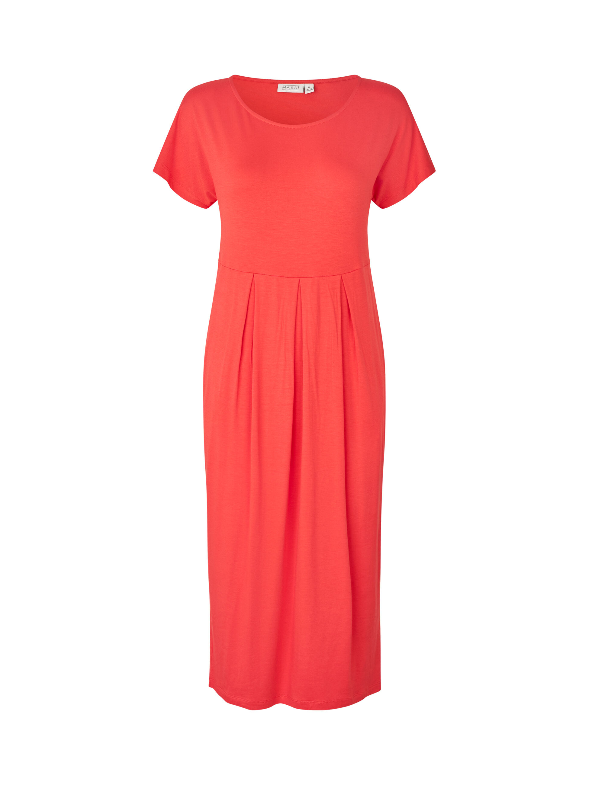 robe tulipe &agrave; manches courtes et col rond, Poinsettia
