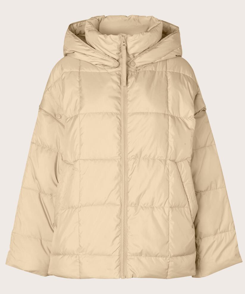 doudoune avec capuche et manches amovibles, Pale Khaki