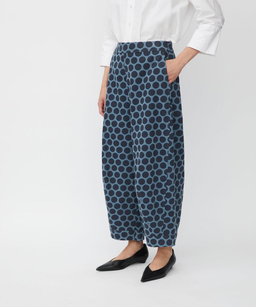 pantalon court en velours côtelé avec élastique au dos, Navy Blazer