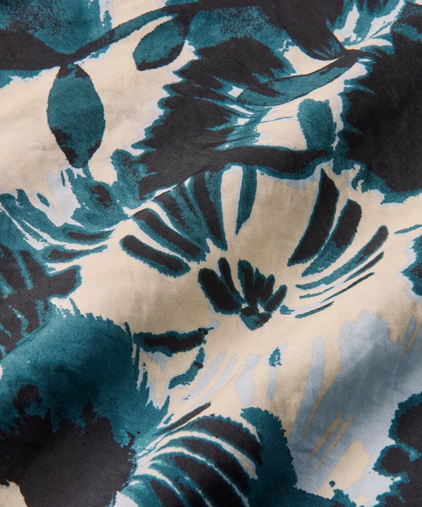 blouse à manches 3/4 en viscose mélangée, Reflect Pond