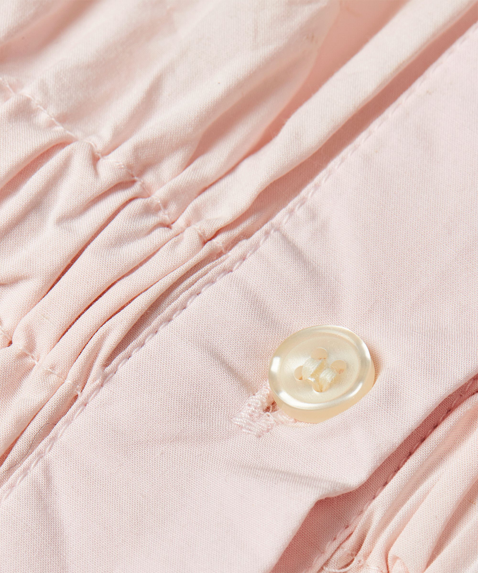 robe chemise en coton avec taille élastique, Mauve Chalk