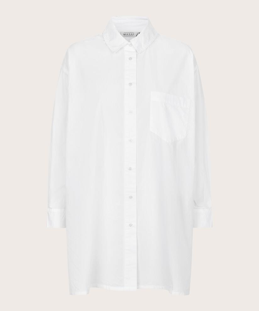 Chemise Boutonnée En Coton, White