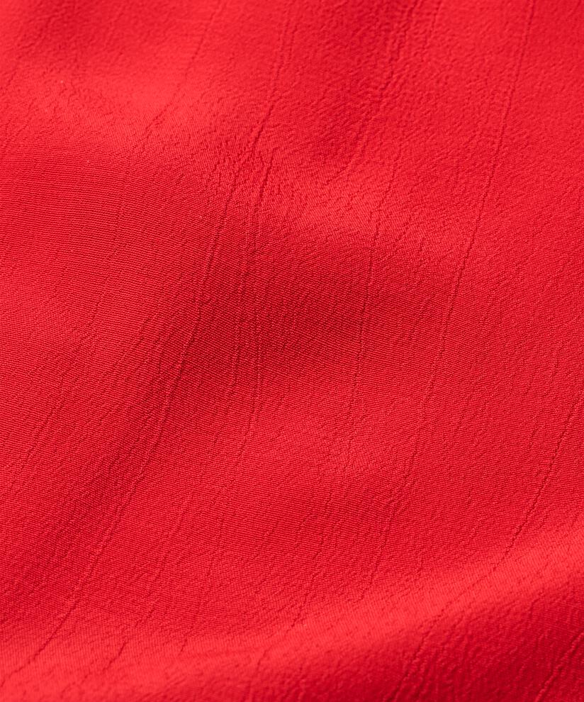Robe Chemise En Viscose À Manches Trois-quarts, Scarlet Sage