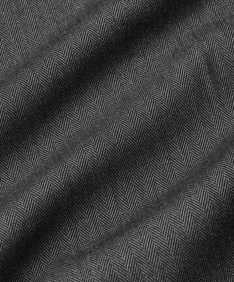 pantalon avec taille élastique et poches arrière passepoilées, D. Grey mel.