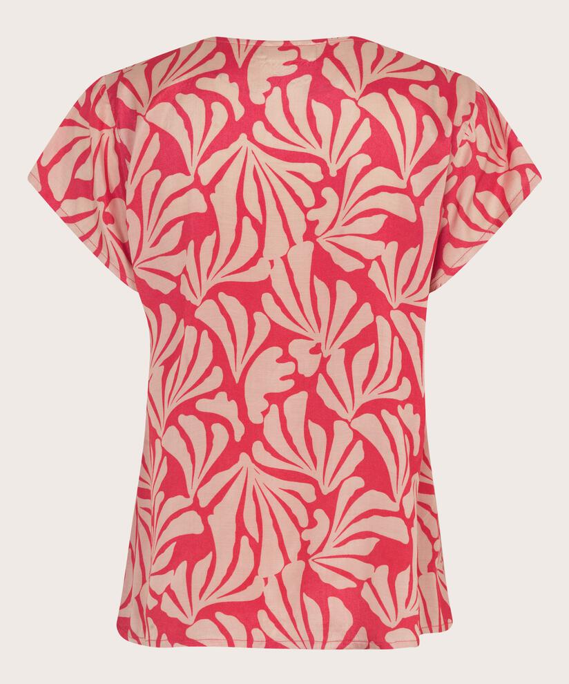pull tricoté en laine à manches courtes, Hibiscus