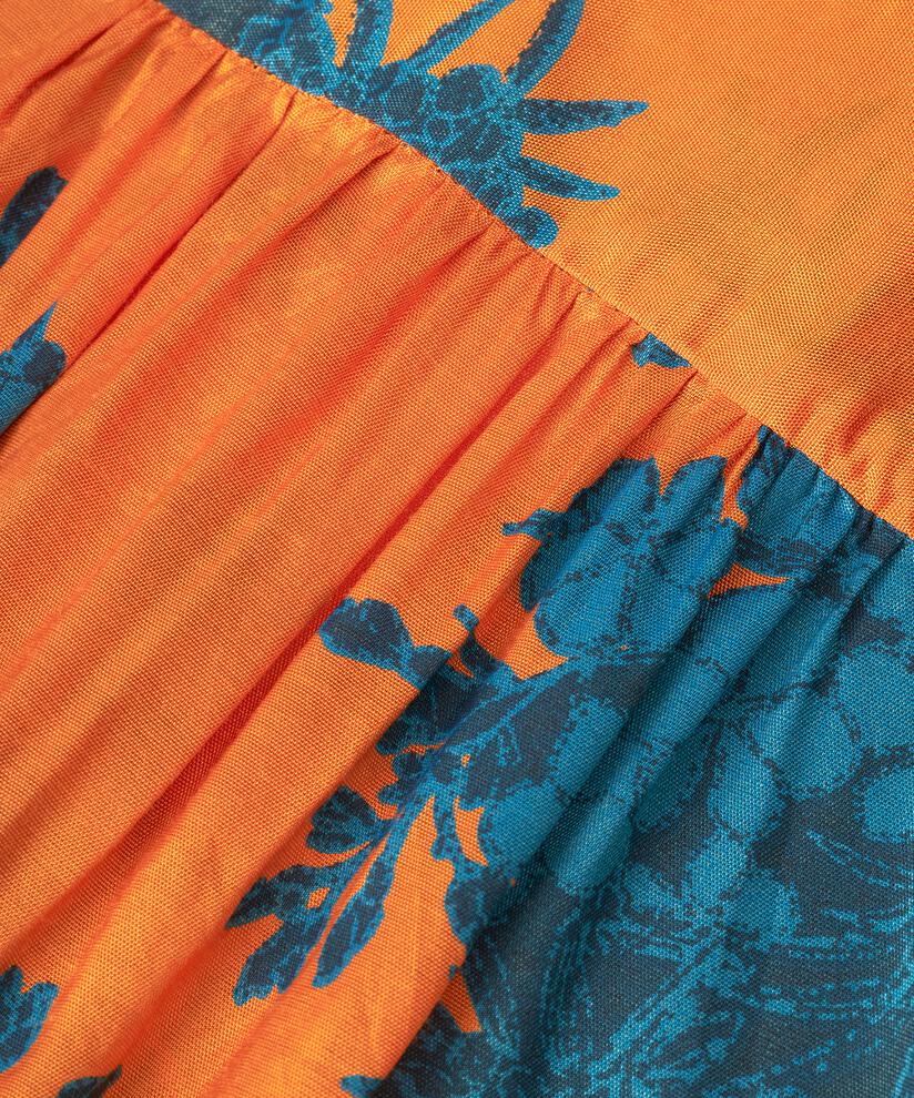 top en viscose avec liens au cou, Russ Orange