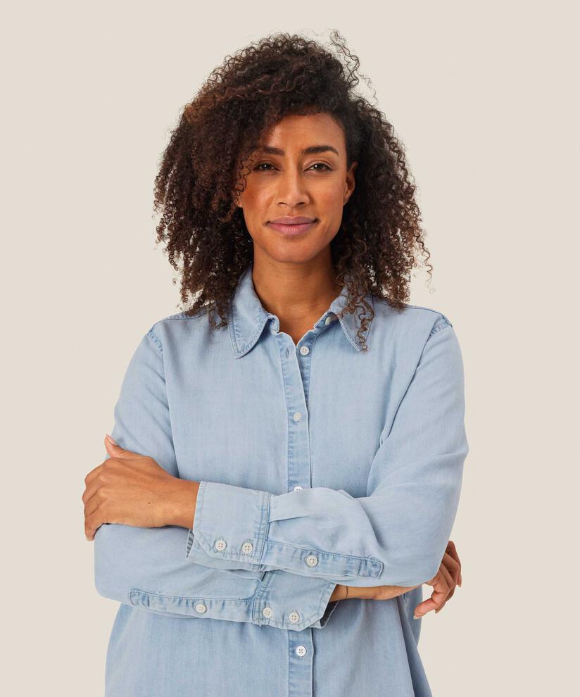 chemise en jean léger en lyocell, Light Denim