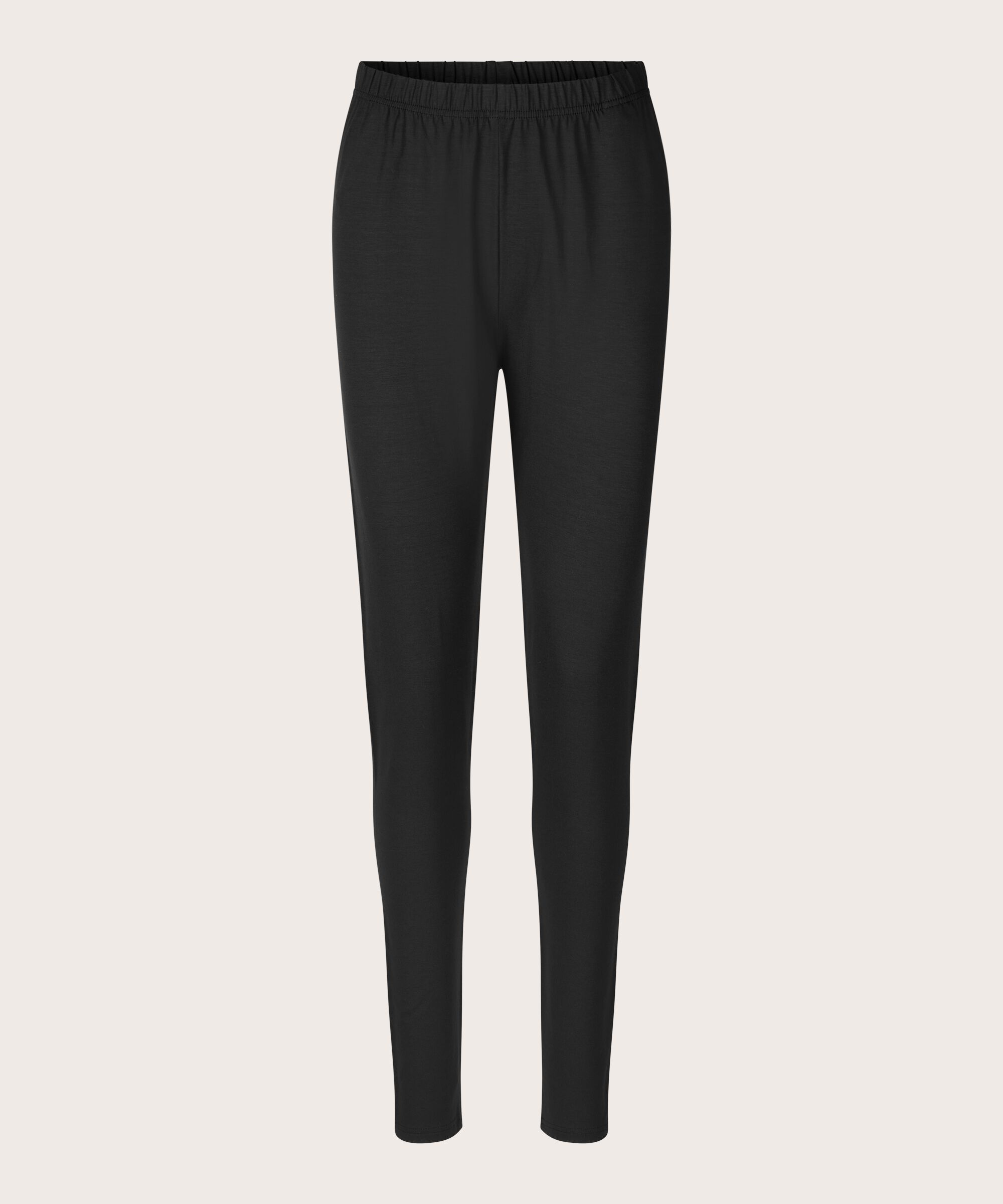 Legging Long En Jersey Doux, Black