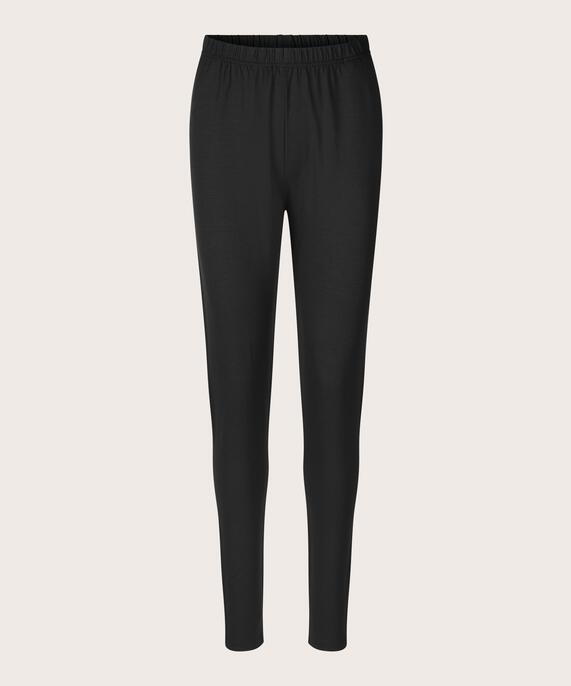 Legging Long En Jersey Doux, Black
