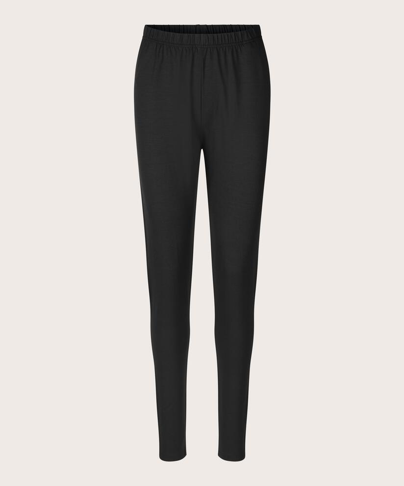 Legging Long En Jersey Doux, Black