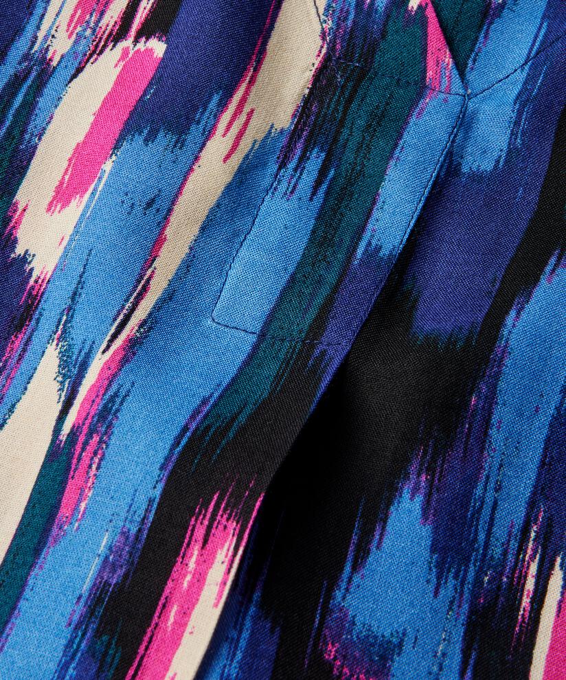 tunique en viscose imprimée à manches 3/4, Federal Blue