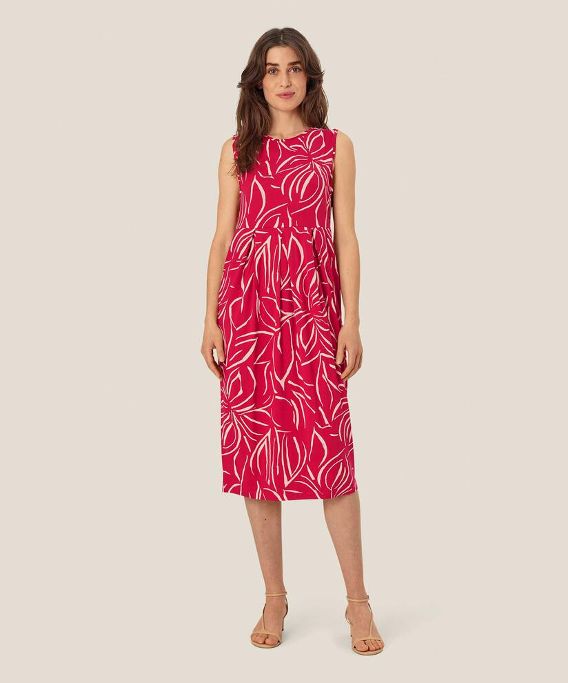 robe tulipe sans manches avec poches fendues, Persian Red