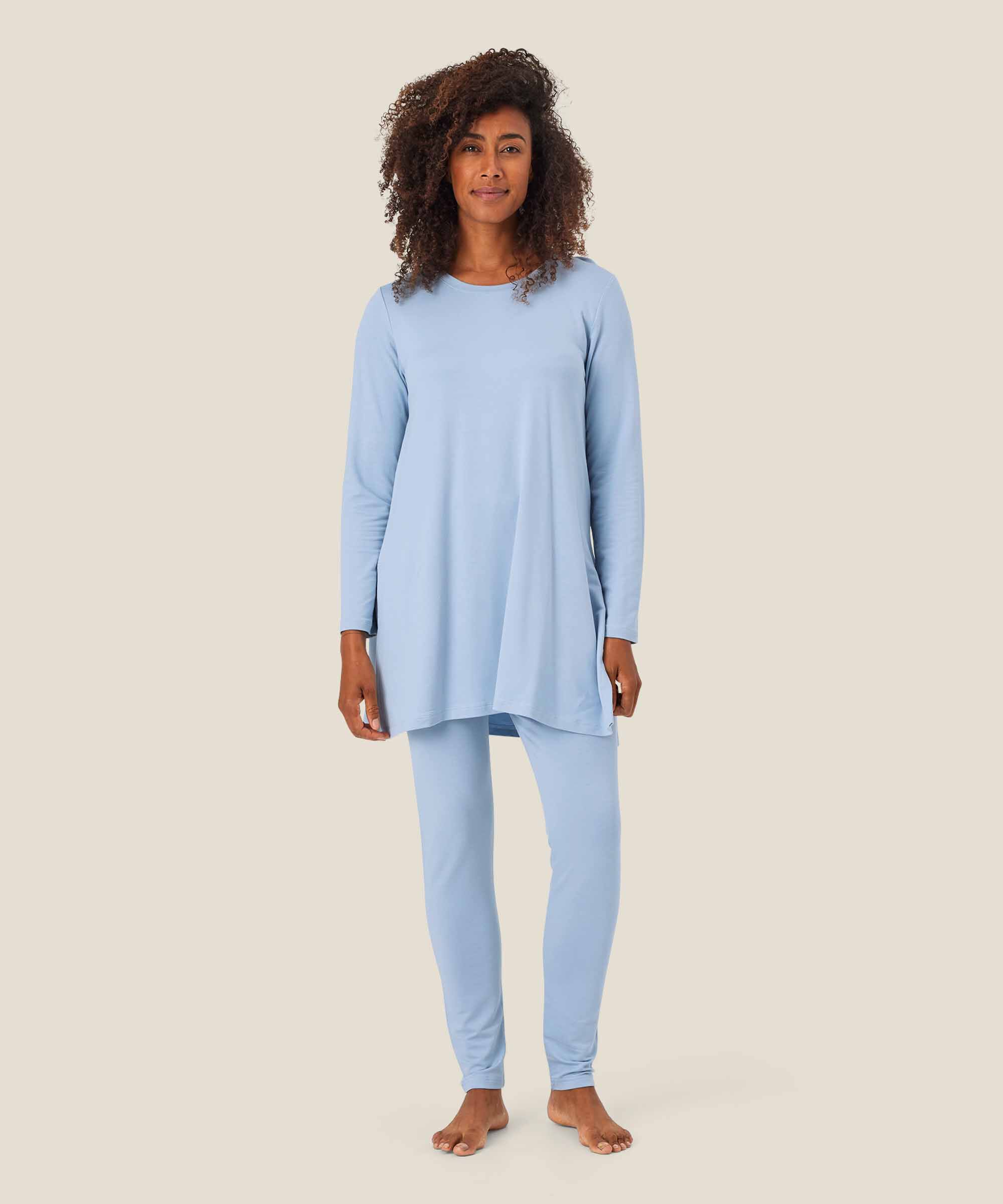 legging en qualité jersey extra doux, Blue Fog