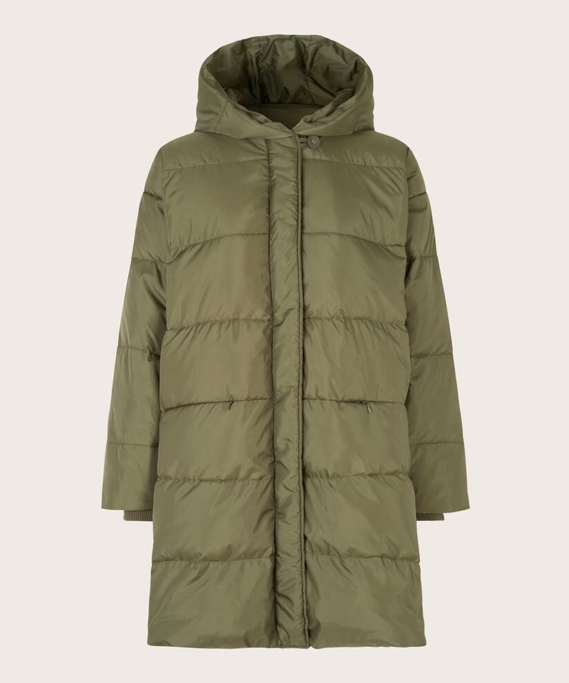 Manteau En Duvet Avec Capuche, Olive Night