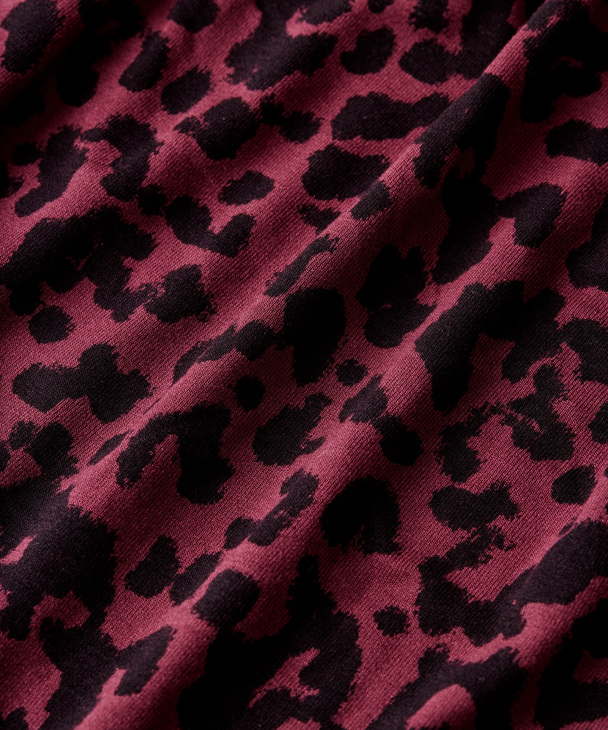 robe en jersey imprimé effet cache-cœur, Tawny Port