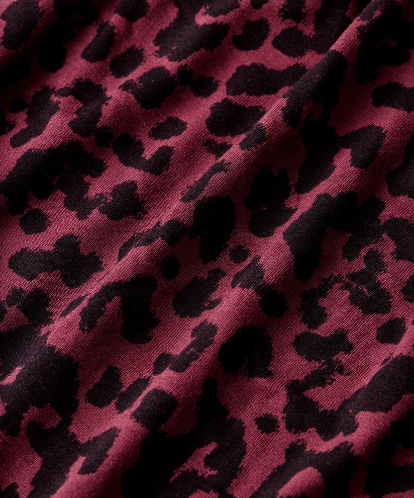 robe en jersey imprimé effet cache-cœur, Tawny Port